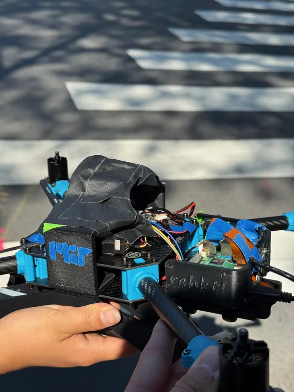 Aug 2: the finished drone, the Pi and wiring inside the printed parts