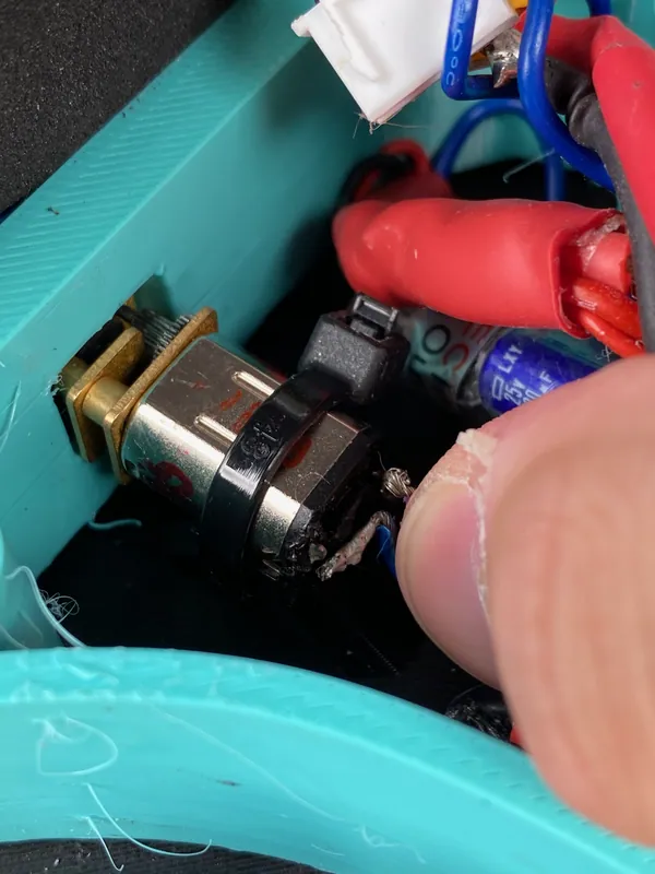 At the event: an N20 drive motor in the frame, leads on its back tabs
