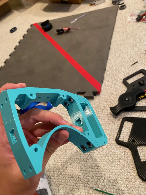The TPU frame bending in my hand