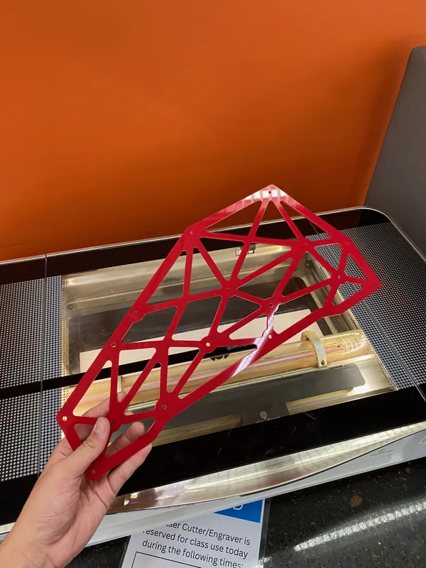 Aug 1: the cut truss sideplate lifted out