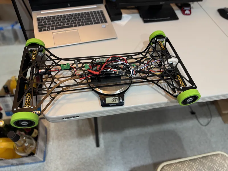 Version two, finished, on my scale: 1,394 g