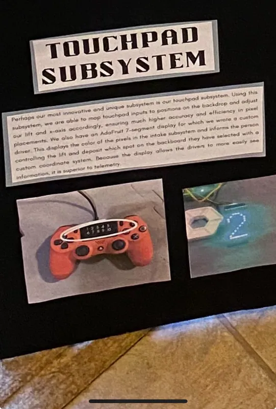 The touchpad subsystem as it appeared in our engineering portfolio