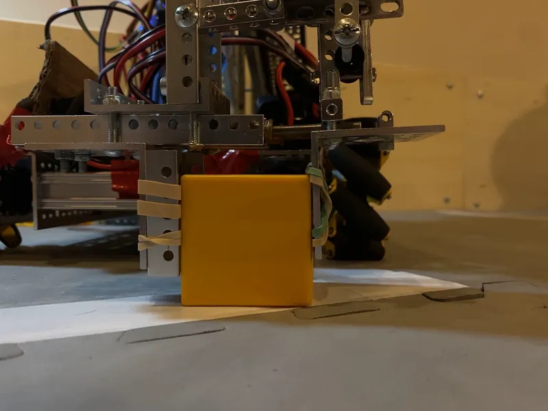 From the front, lifted clear of the floor