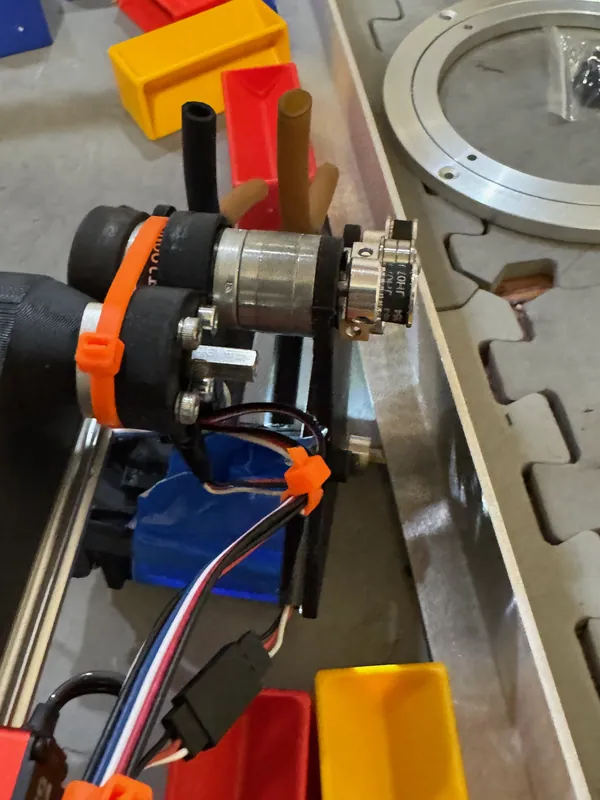 Two days before our first event: version 2, with surgical-tubing flaps on the roller