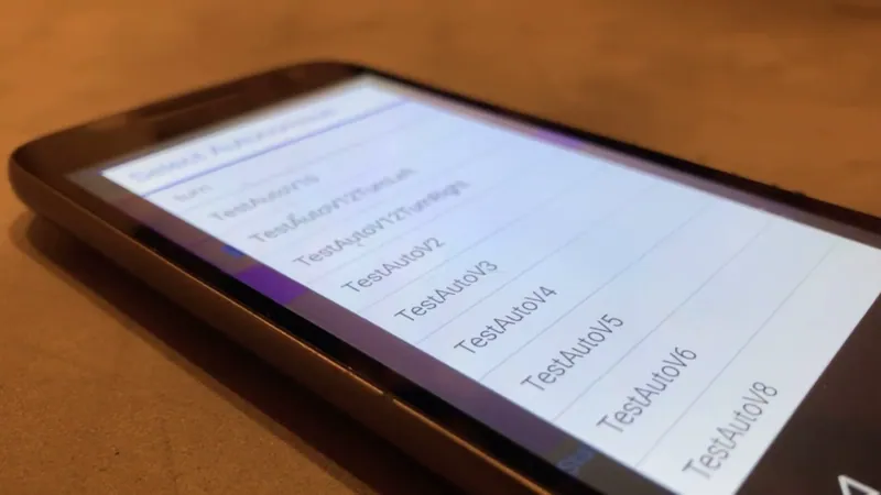 The Driver Station list of autonomous programs: TestAutoV2 to TestAutoV12, with a TurnLeft and a TurnRight version of V12