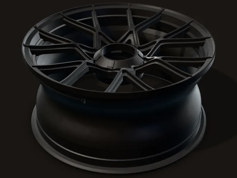 The wheel, rendered from my CAD