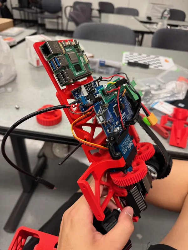 Jul 31: Raspberry Pi and Arduino in, latch gears going on