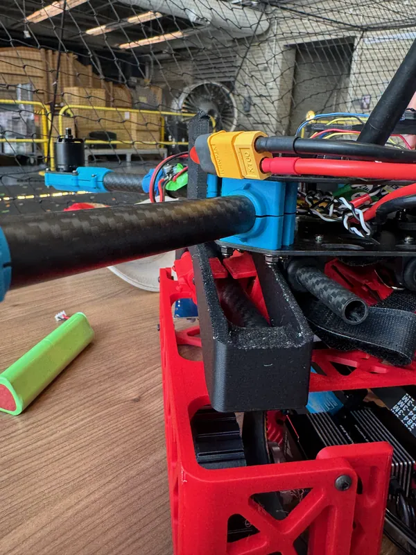 Jul 30: first fit of the rover under the drone