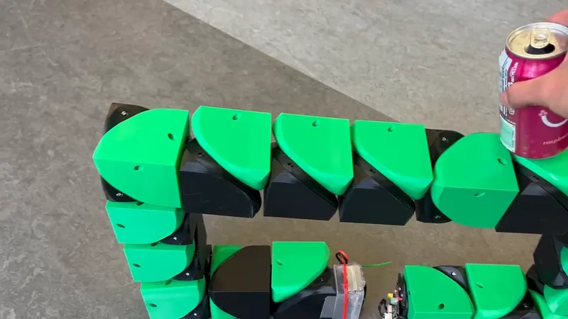 A can on top of the frame fold