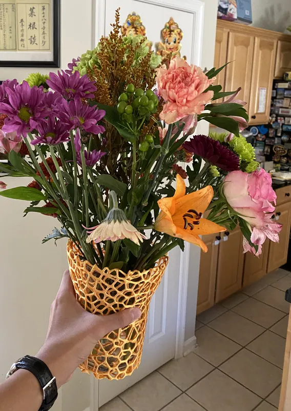 With a mixed bouquet, Oct 2023