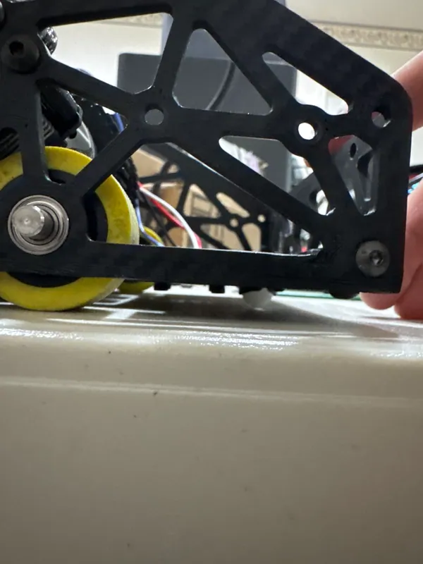 Version 2: a wheel in its window in the side plate