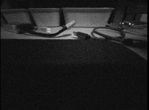 A raw frame from the Eye camera, saved in our repo: 512 x 378, 16 shades of grey