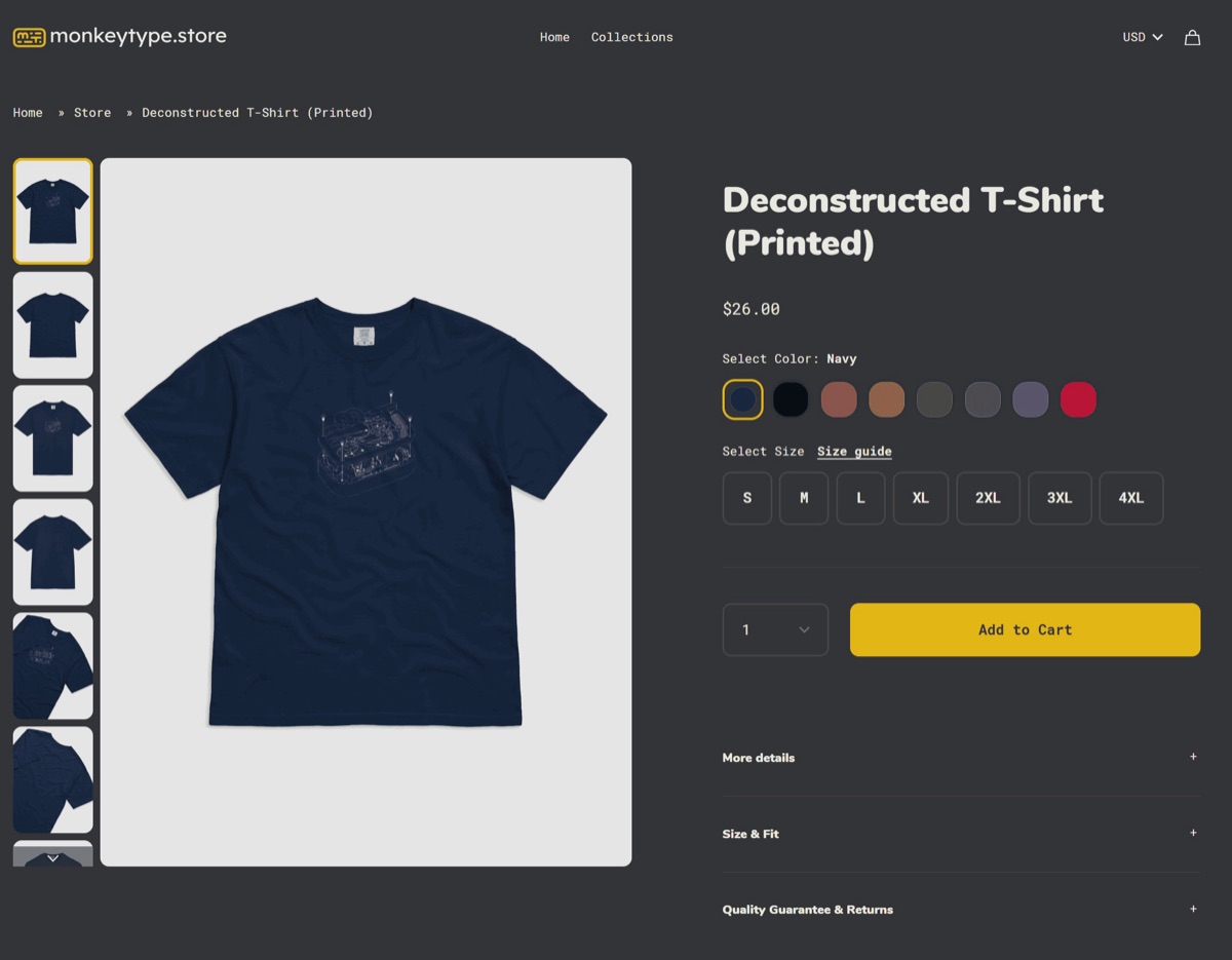 Monkeytype Store